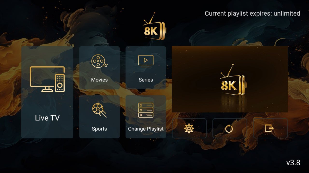 8K Player VIP for IPTV